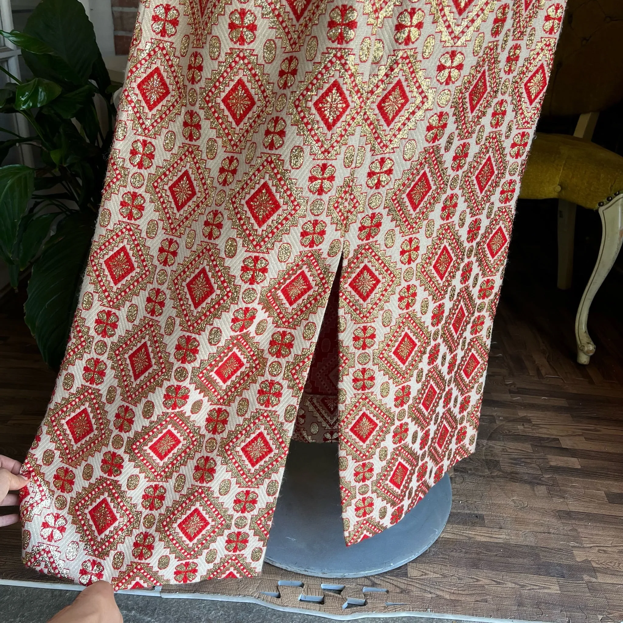 1960s Aztec Maxi Skirt