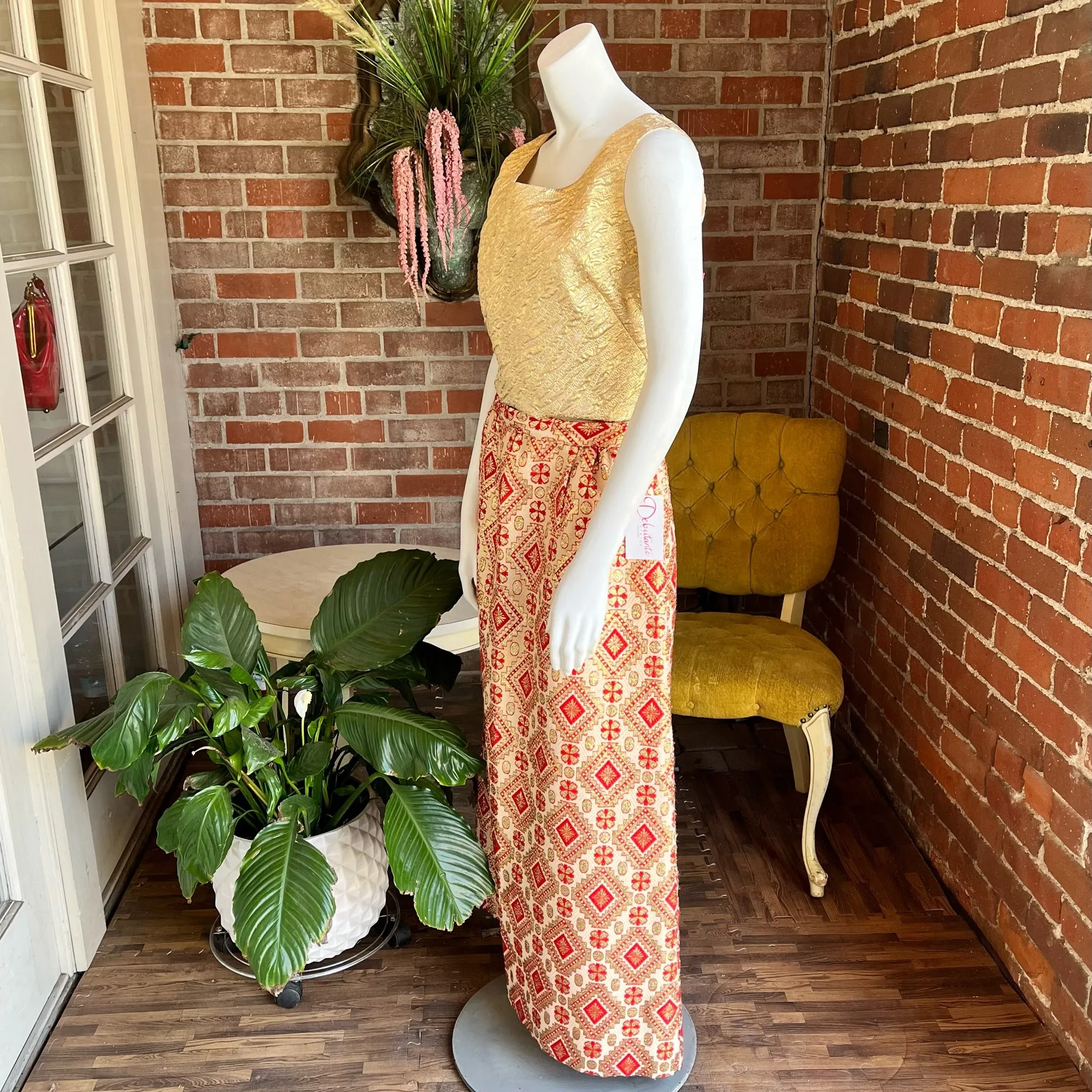 1960s Aztec Maxi Skirt