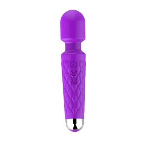 7124M      <b>BOGO!</b> 20 Function   7 Speeds Purple Water Resistant Wand Vibrator - LAST CHANCE - Final Closeout!