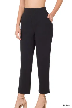 7/8 LENGTH STRETCH PULL-ON DRESS PANTS