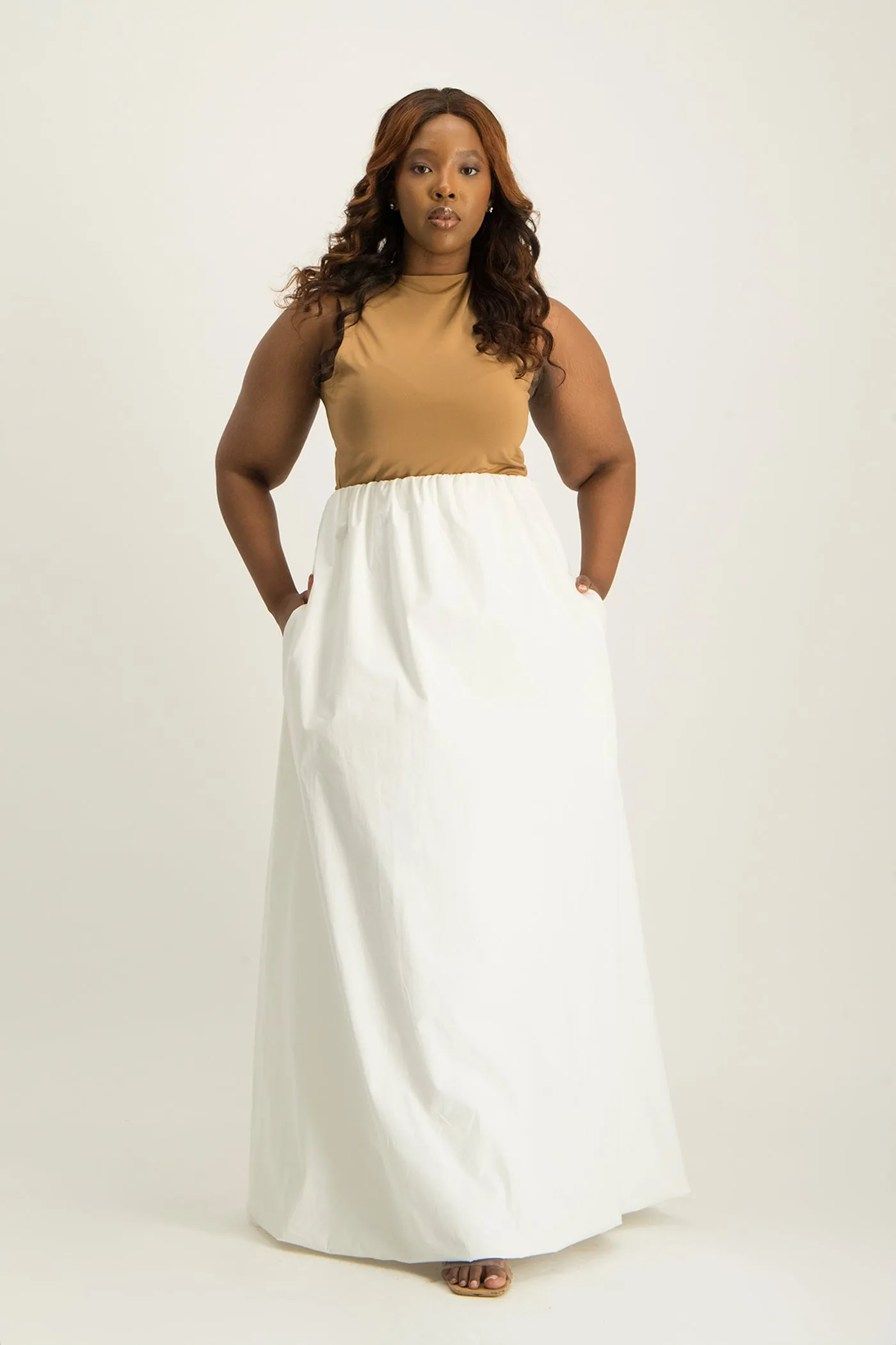 Aisha Bubble Hem Maxi Skirt