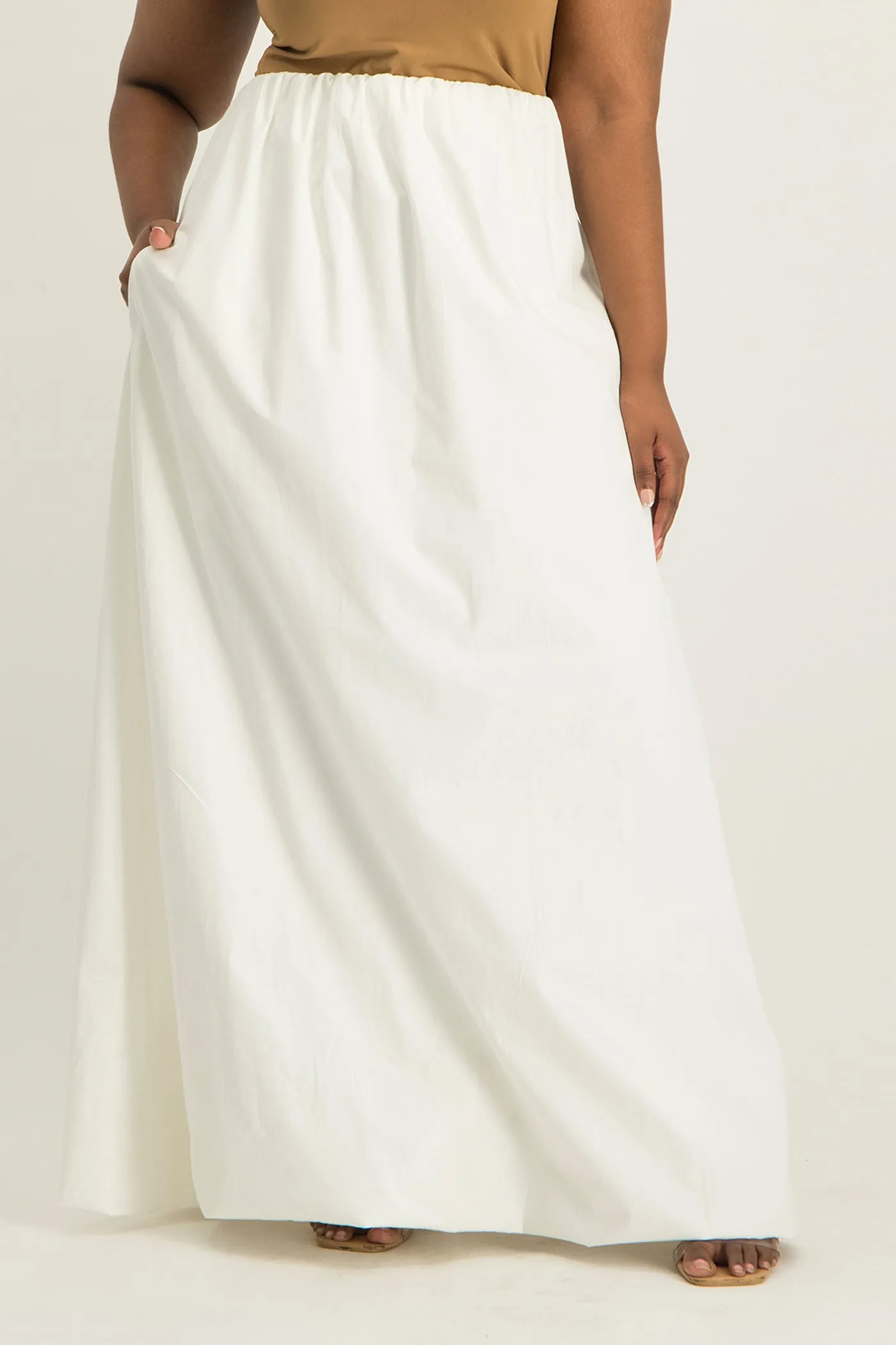 Aisha Bubble Hem Maxi Skirt