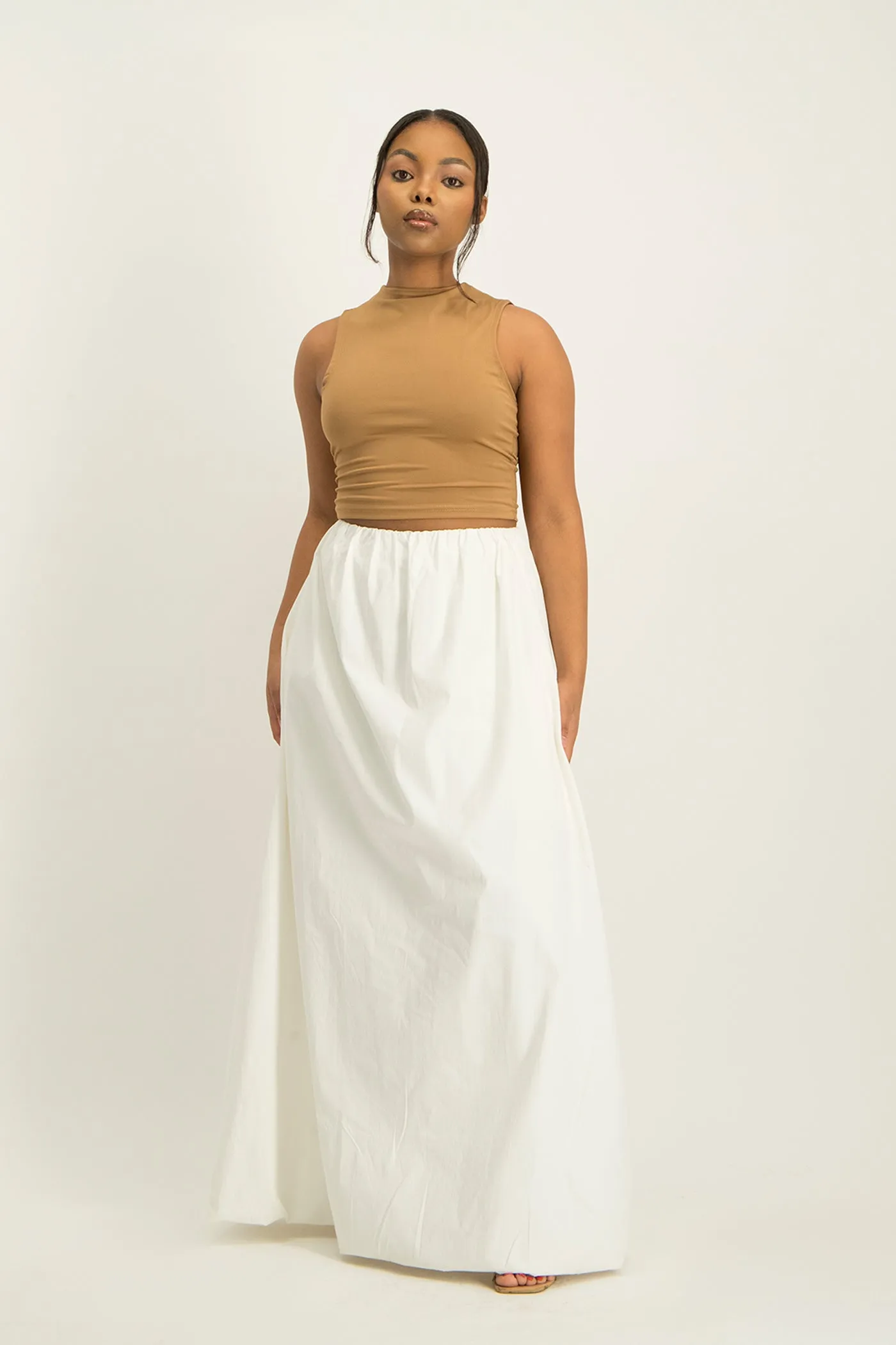 Aisha Bubble Hem Maxi Skirt