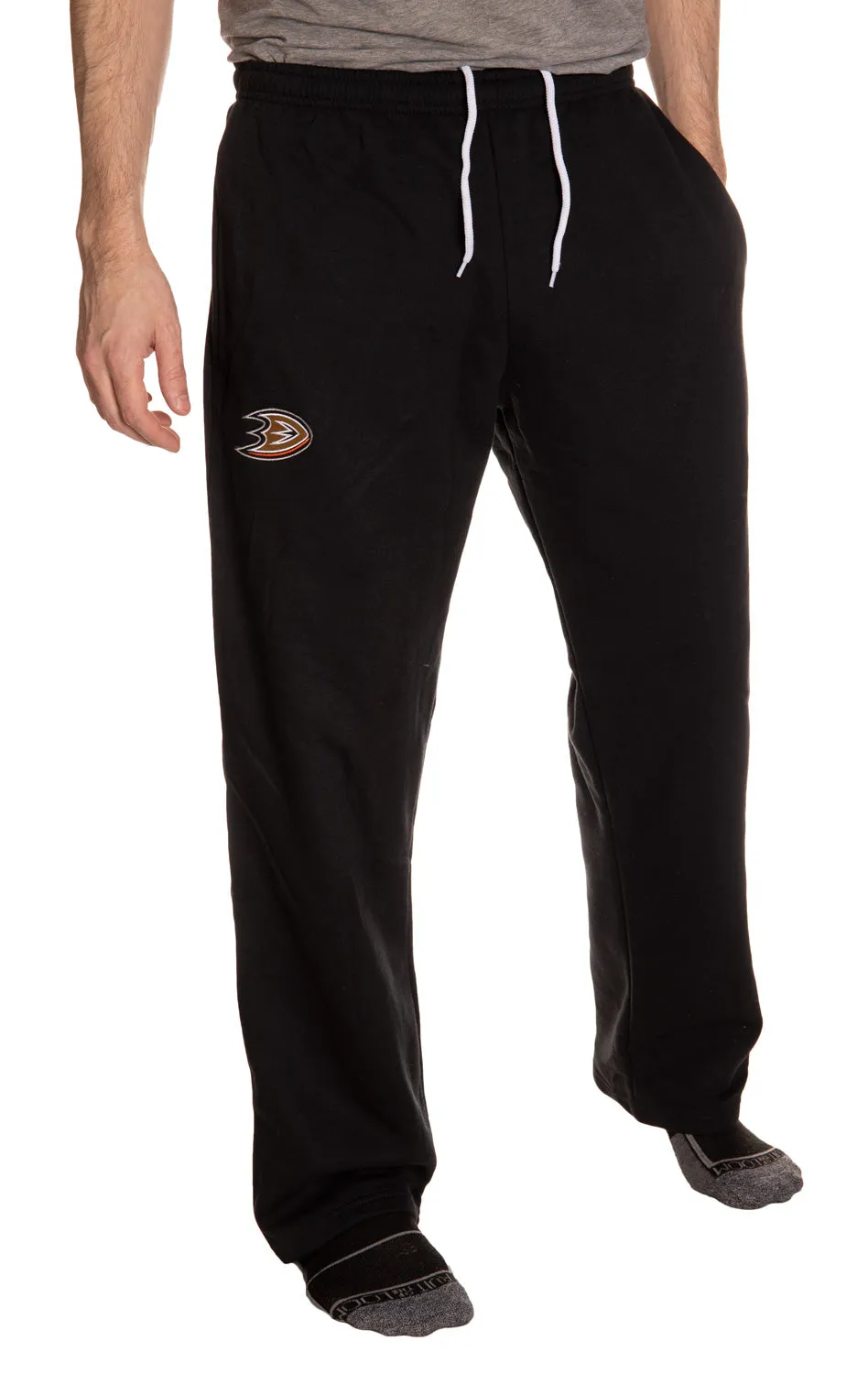 Anaheim Ducks Embroidered Logo Sweatpants for Men