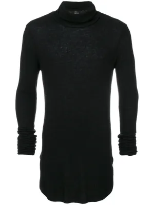 Angora Turtleneck Jumper Black