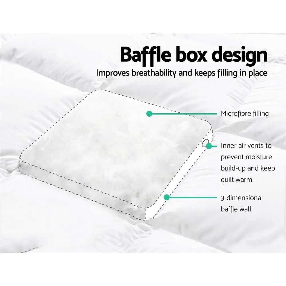 Anti-Allergy Mattress Topper Single - Giselle Bedding