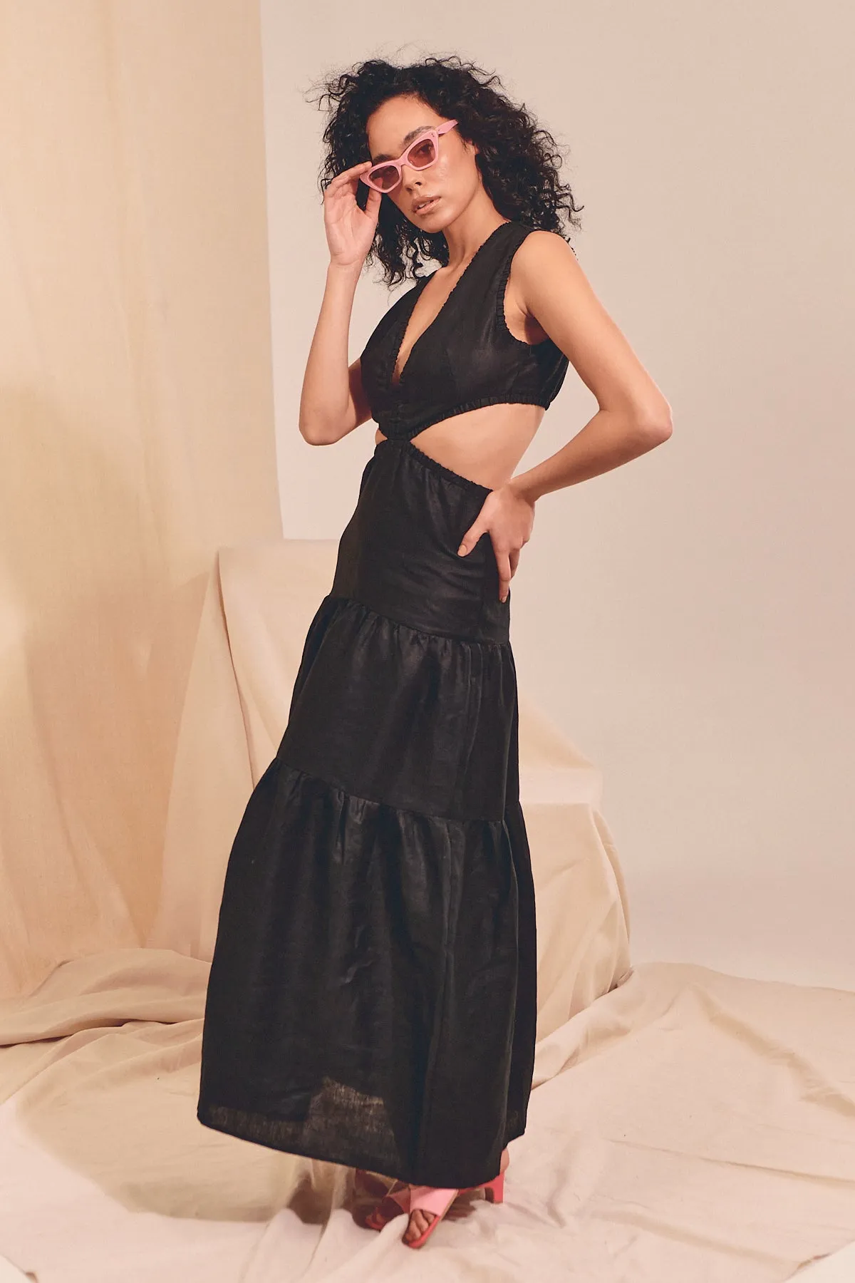 APRIL MAXI Dress - Black