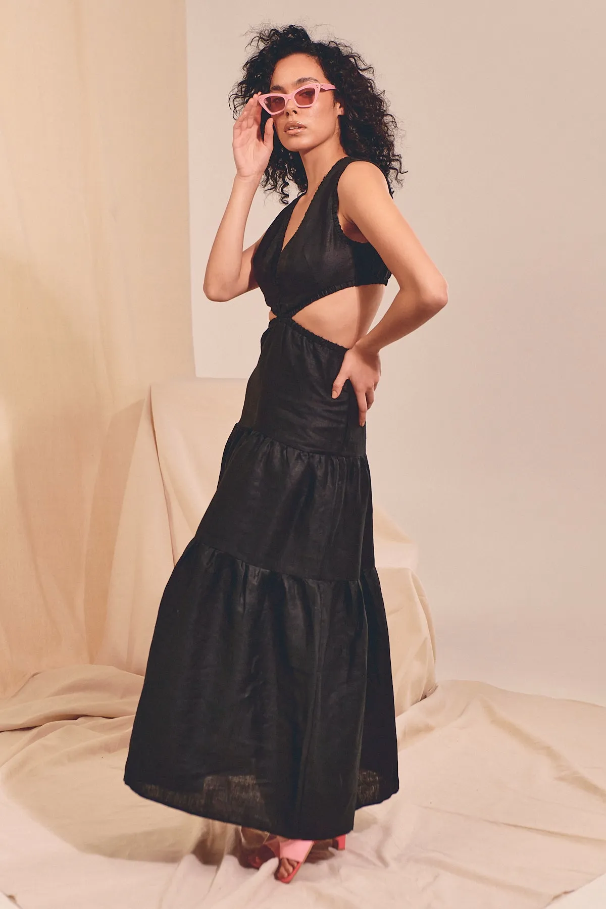 APRIL MAXI Dress - Black