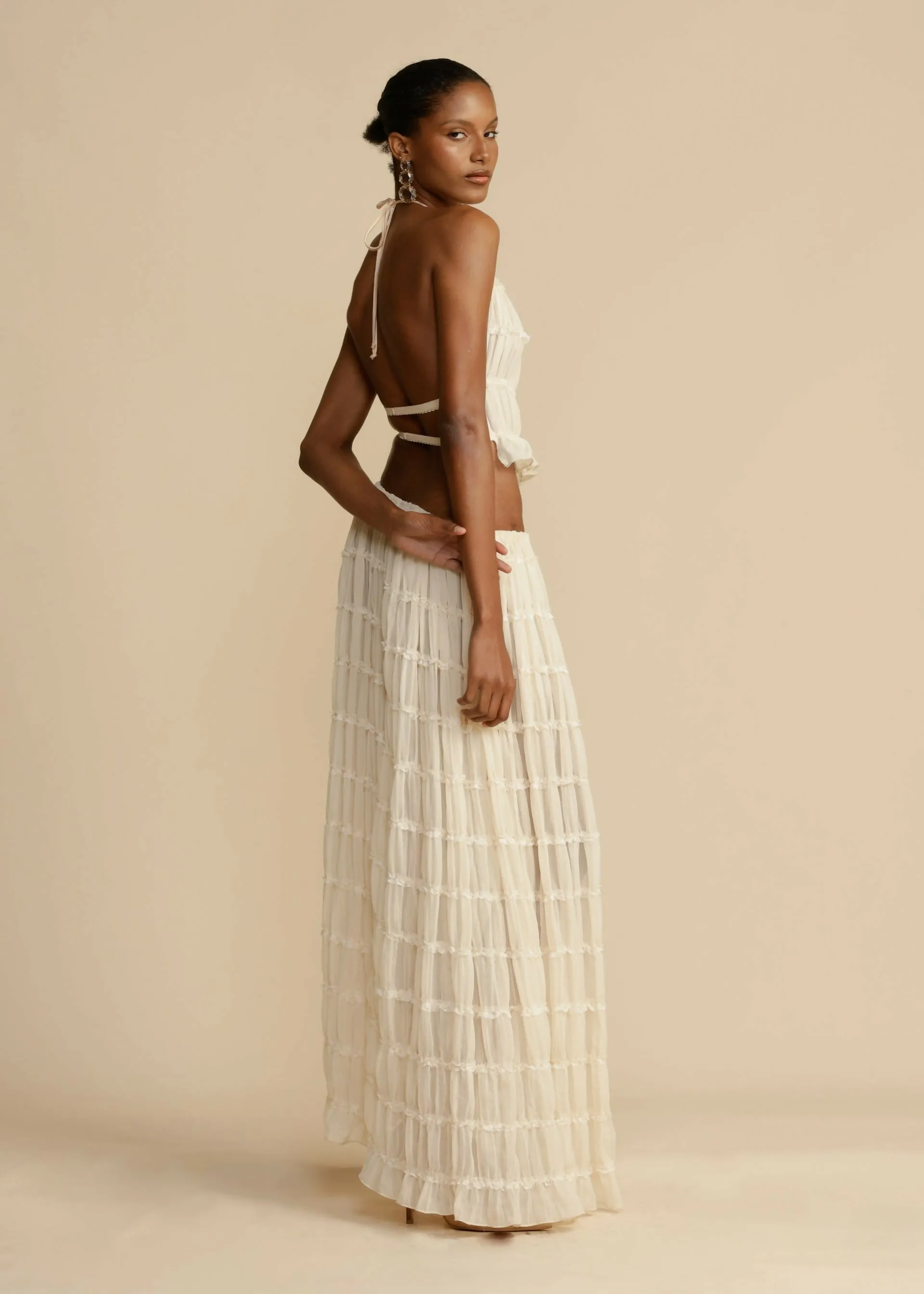 Arcina Ori Juliette Skirt & Halter Cream