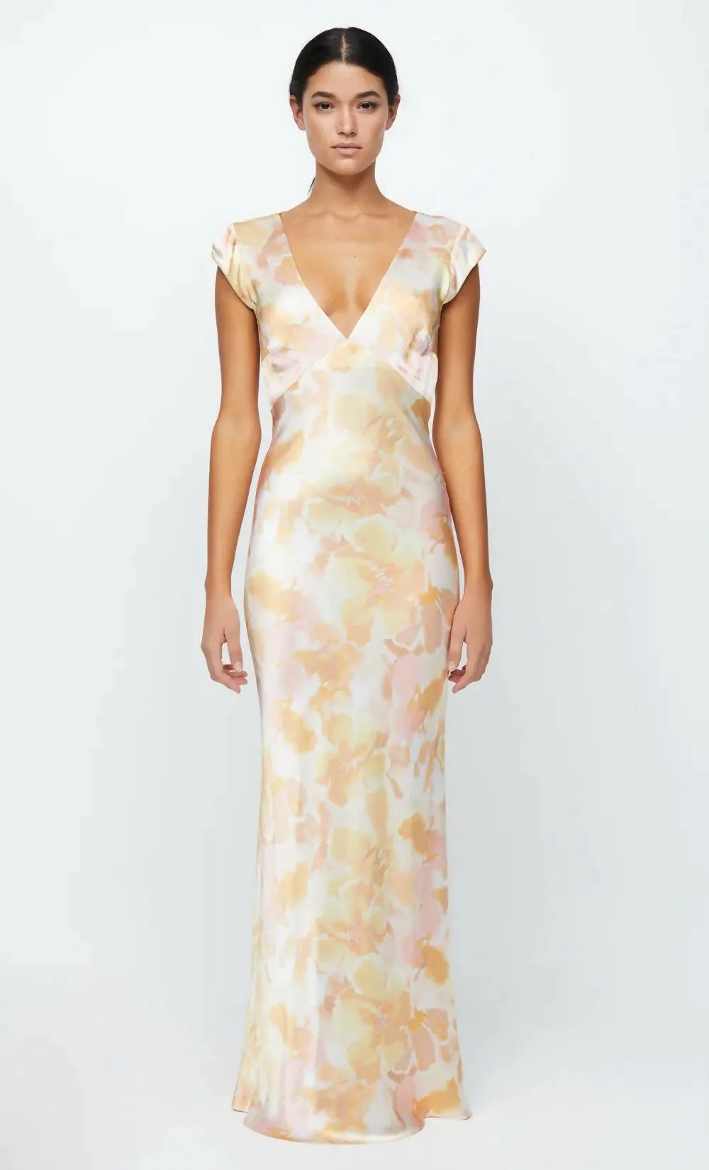 Bec & Bridge Indi V Maxi Dress Floral Haze