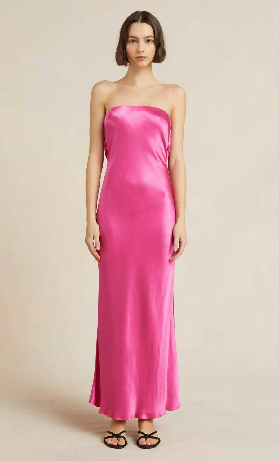 Bec & Bridge Moondance Silk Maxi Dress in Pink