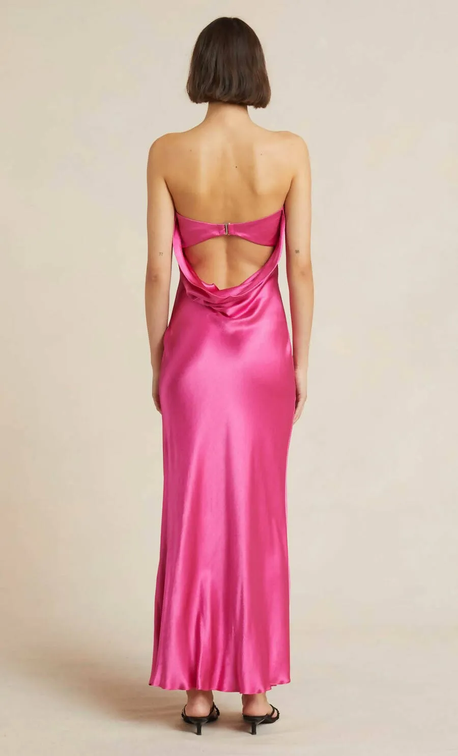 Bec & Bridge Moondance Silk Maxi Dress in Pink