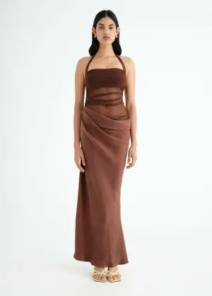 Benni Gina Maxi Dress - Chocolate