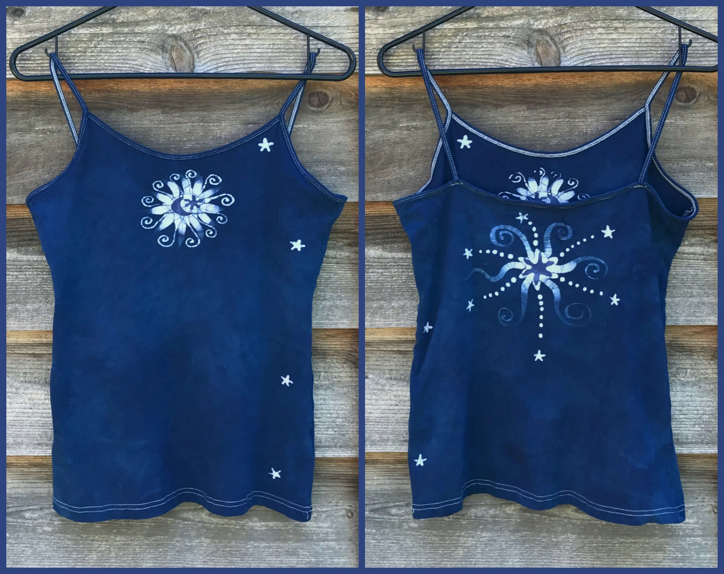 Blue Moon Batik Stretchy Camisole