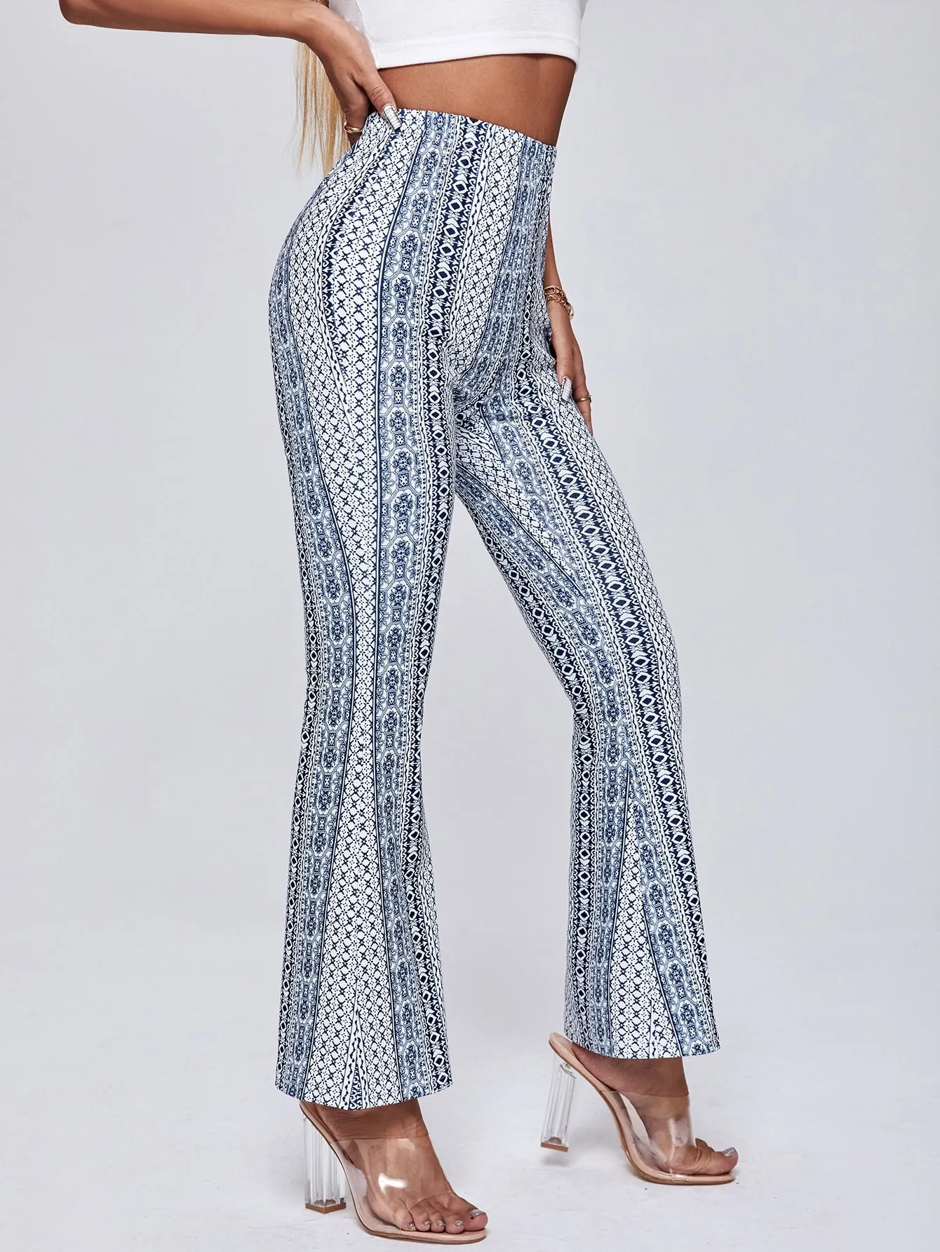 Boho Geometric High Waist Long Women Pants