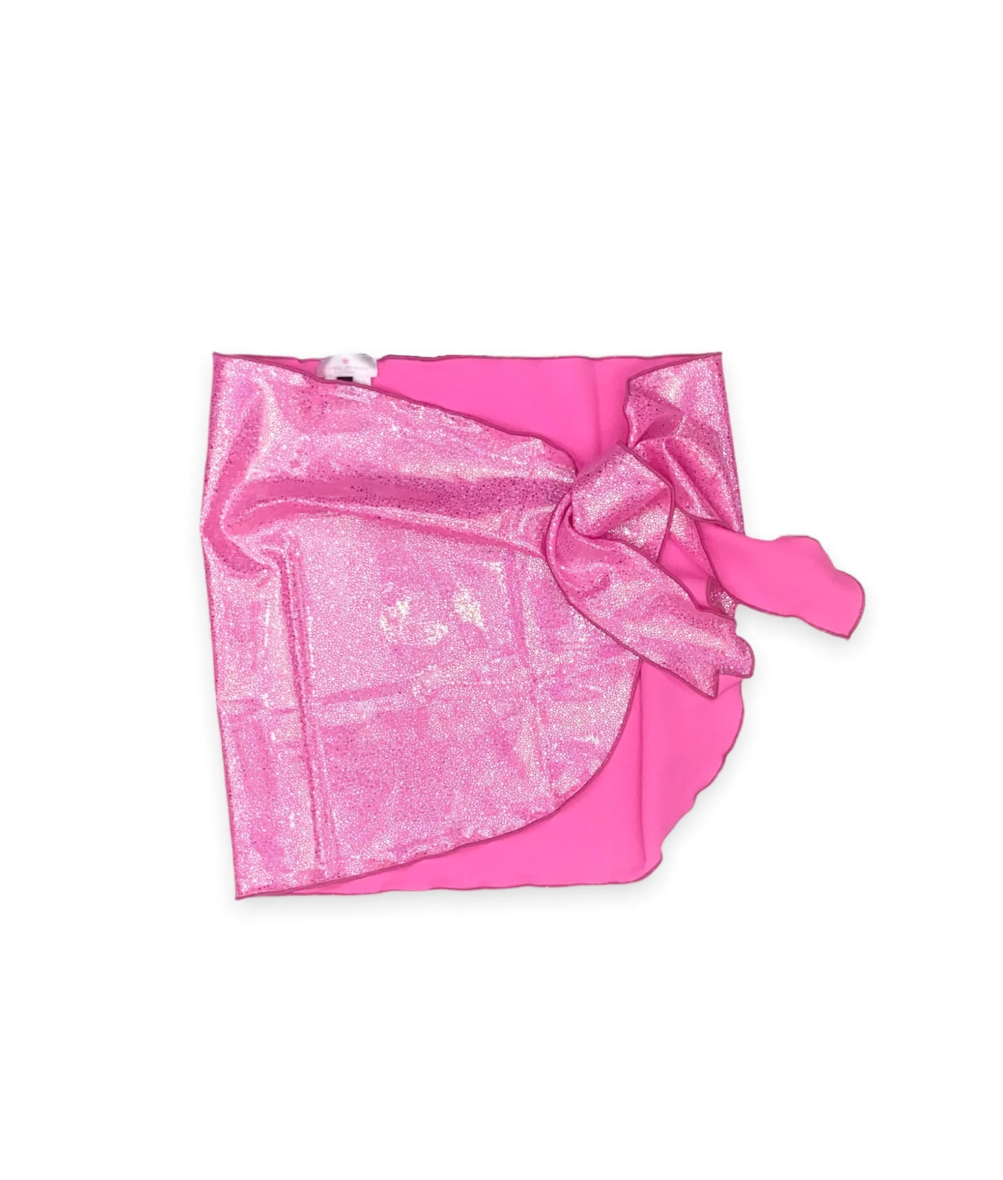 Charlotte Pareo Cover Up Skirt Glitter Neon Pink