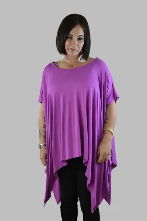 Cherish Poncho Top - Plum