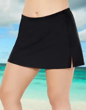 Chlorine Resistant Side Slit Swim Skirt