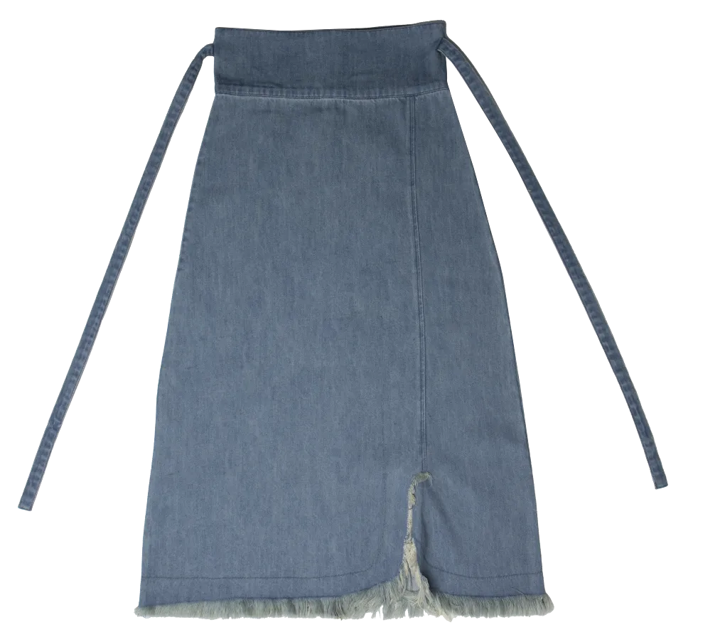 Crew Kids wrap Maxi Skirt in Light Blue