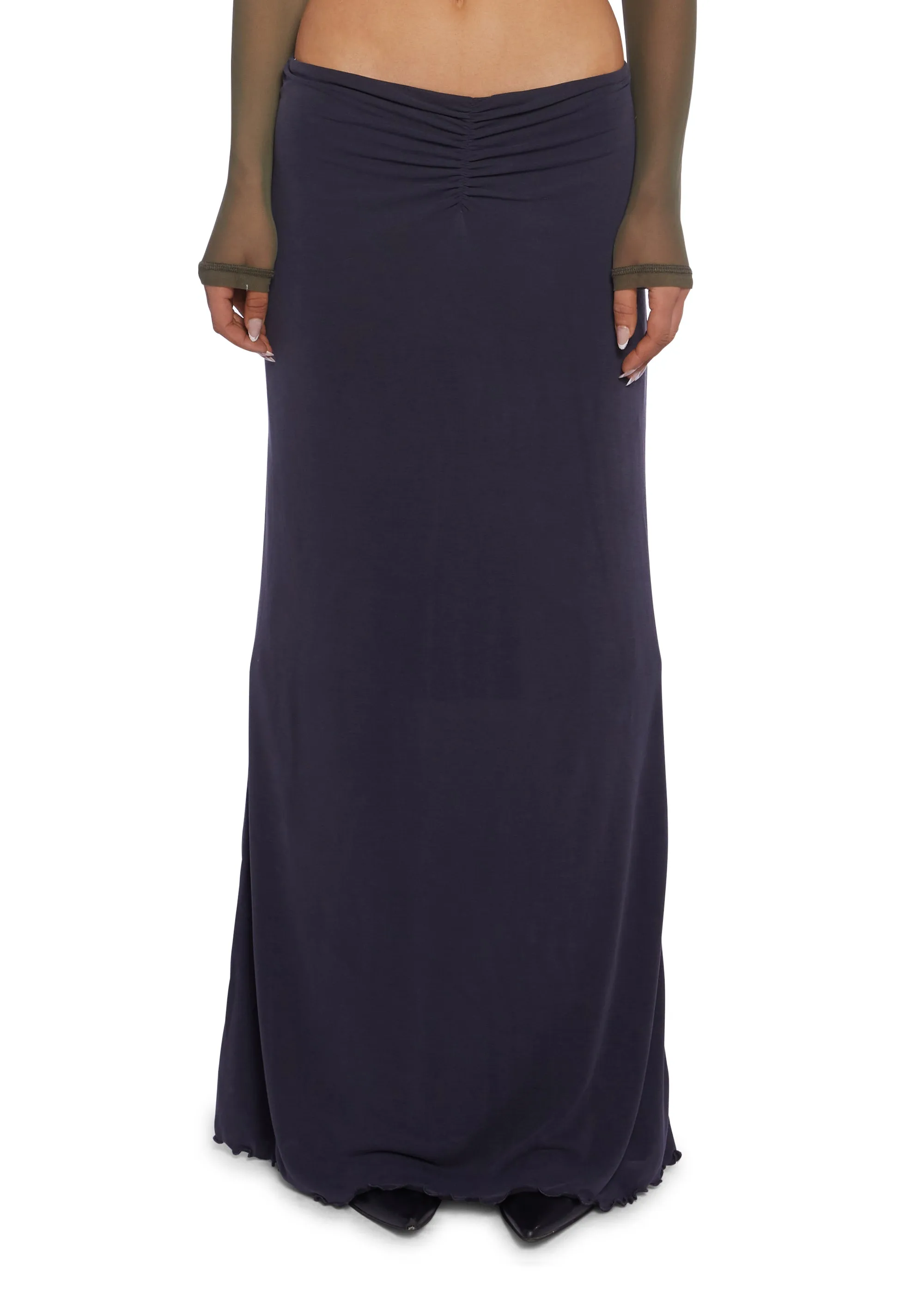 Cupro Maxi Skirt