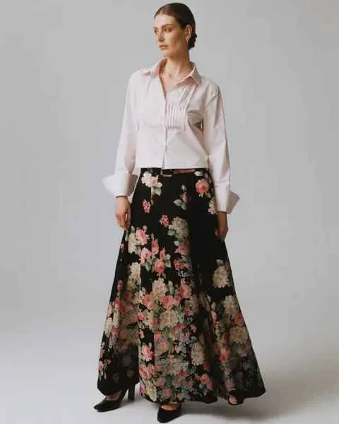 Cupro Maxi Skirt