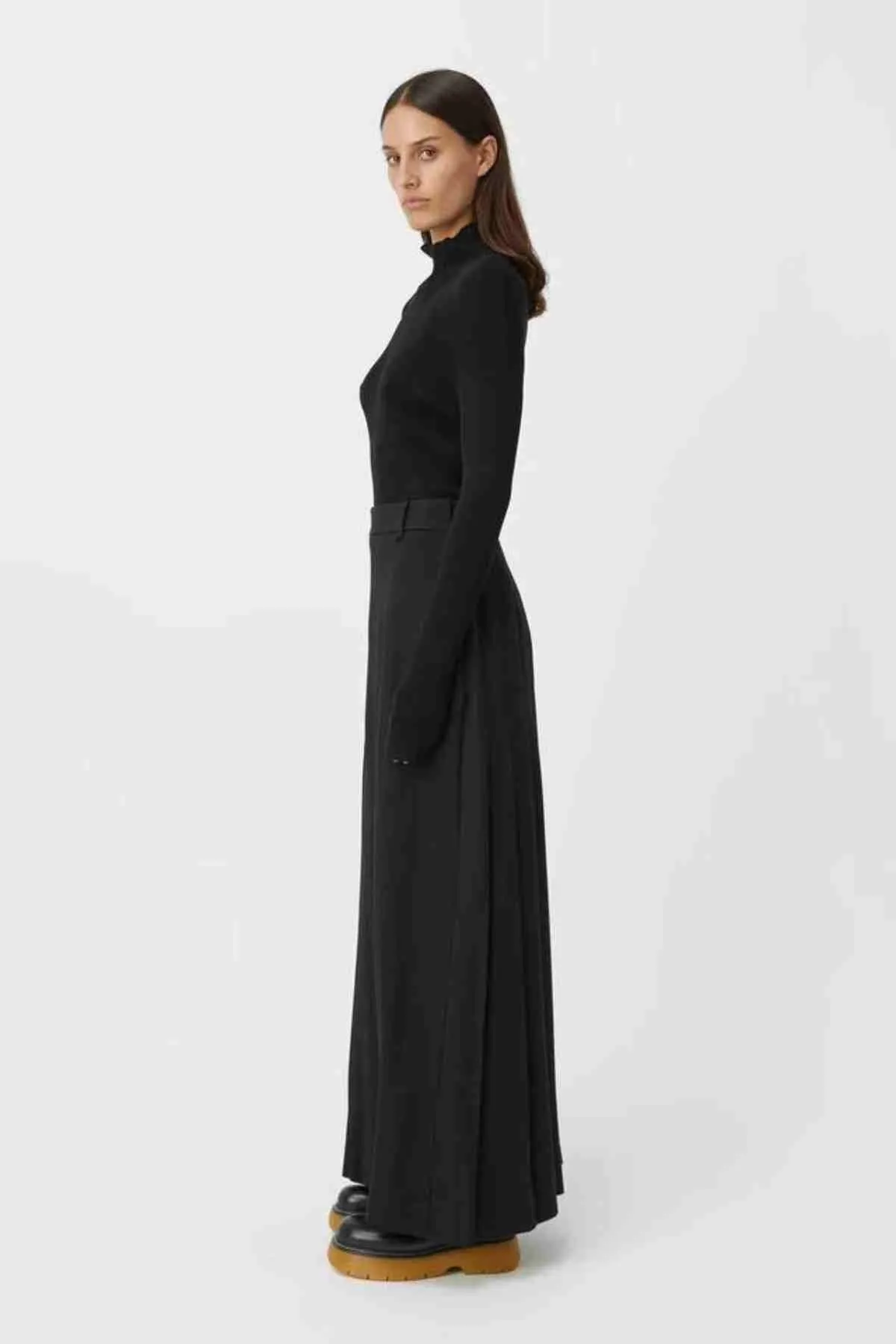 CYNTHIAN MAXI SKIRT BLACK