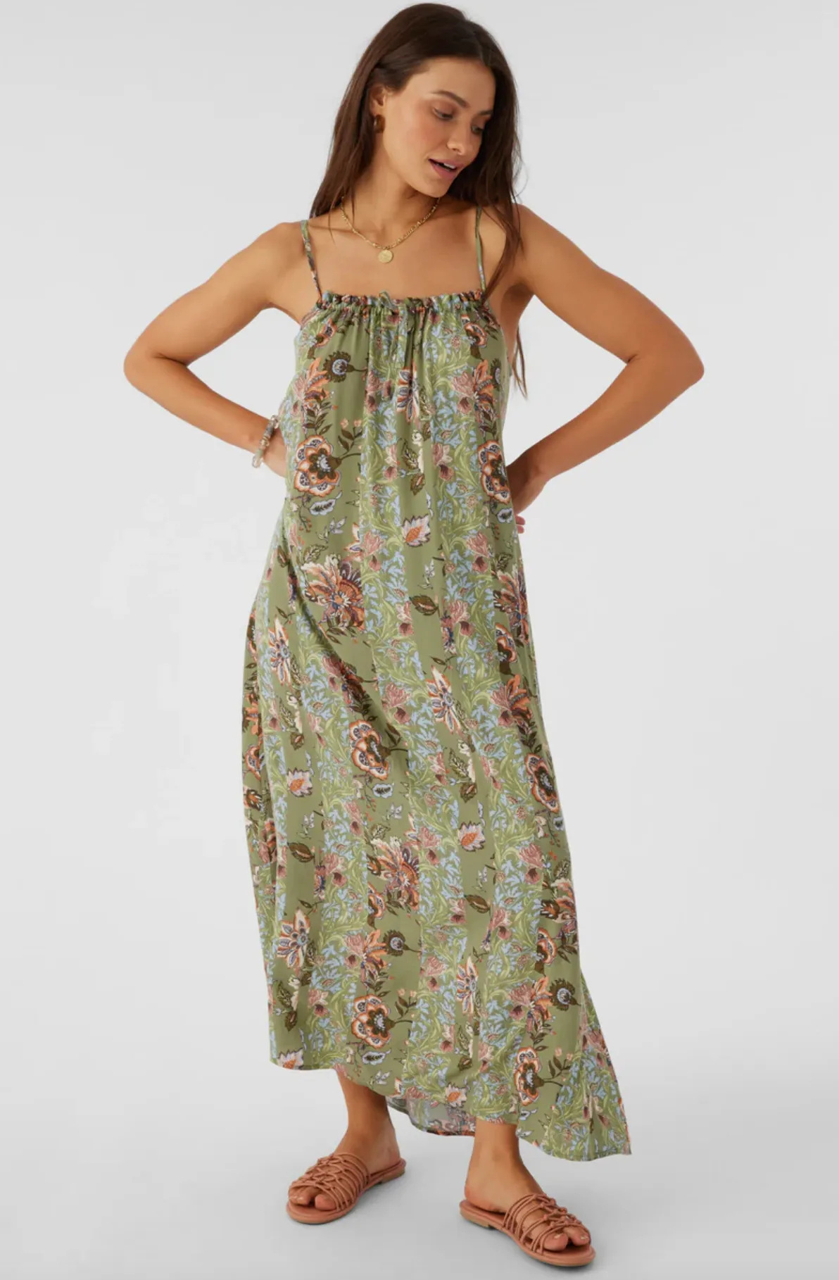 DANYKA WILLIAM PRINT MAXI DRESS (OGN)