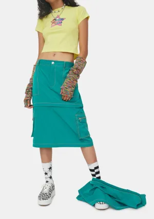 Dial Tone Cargo Maxi Skirt