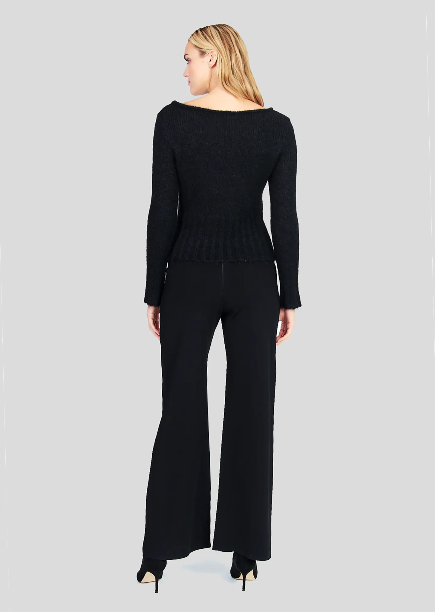 Ellie - Yoke Waist, Wide Leg Pant