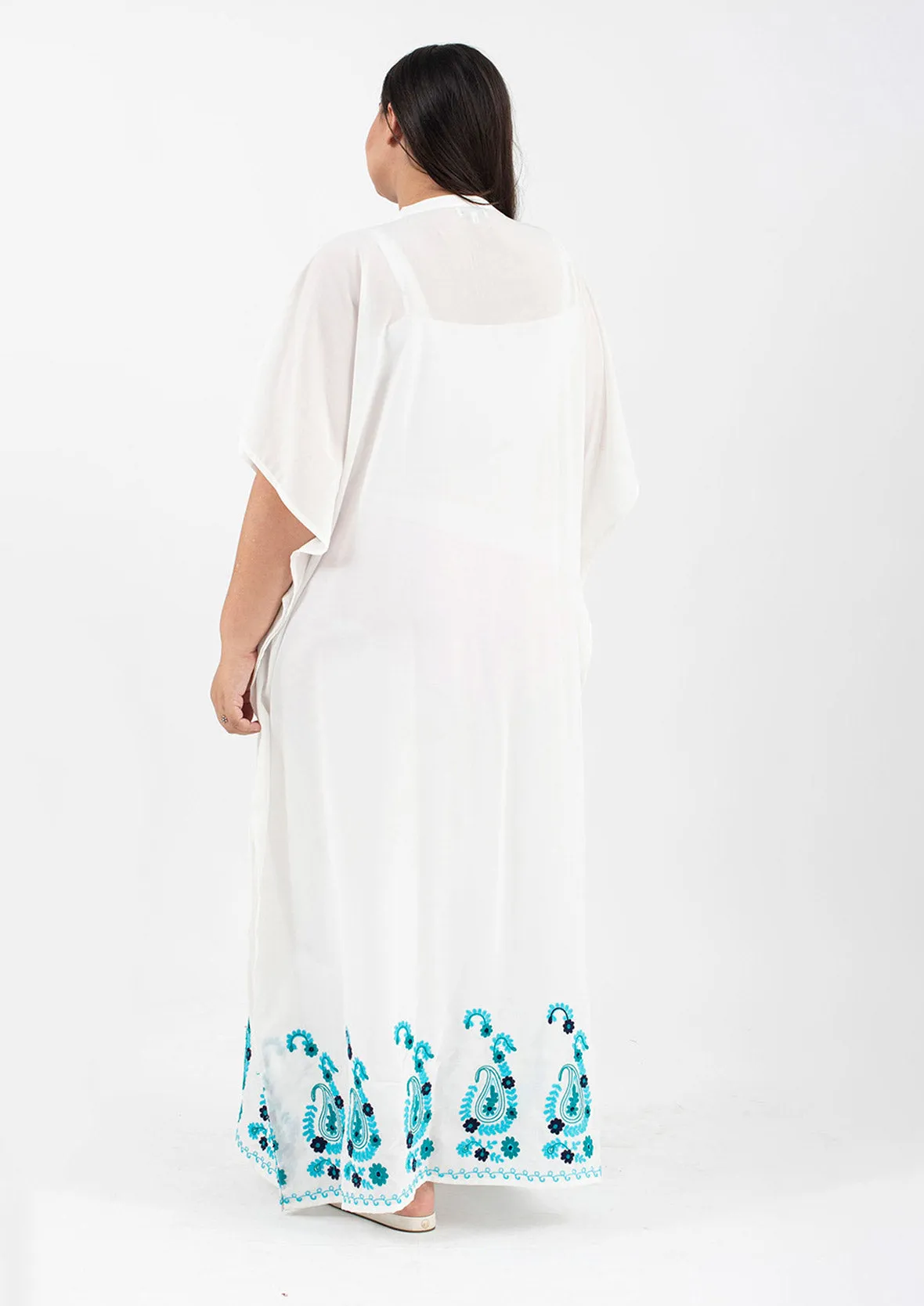 Embroidered Maxi Kaftan