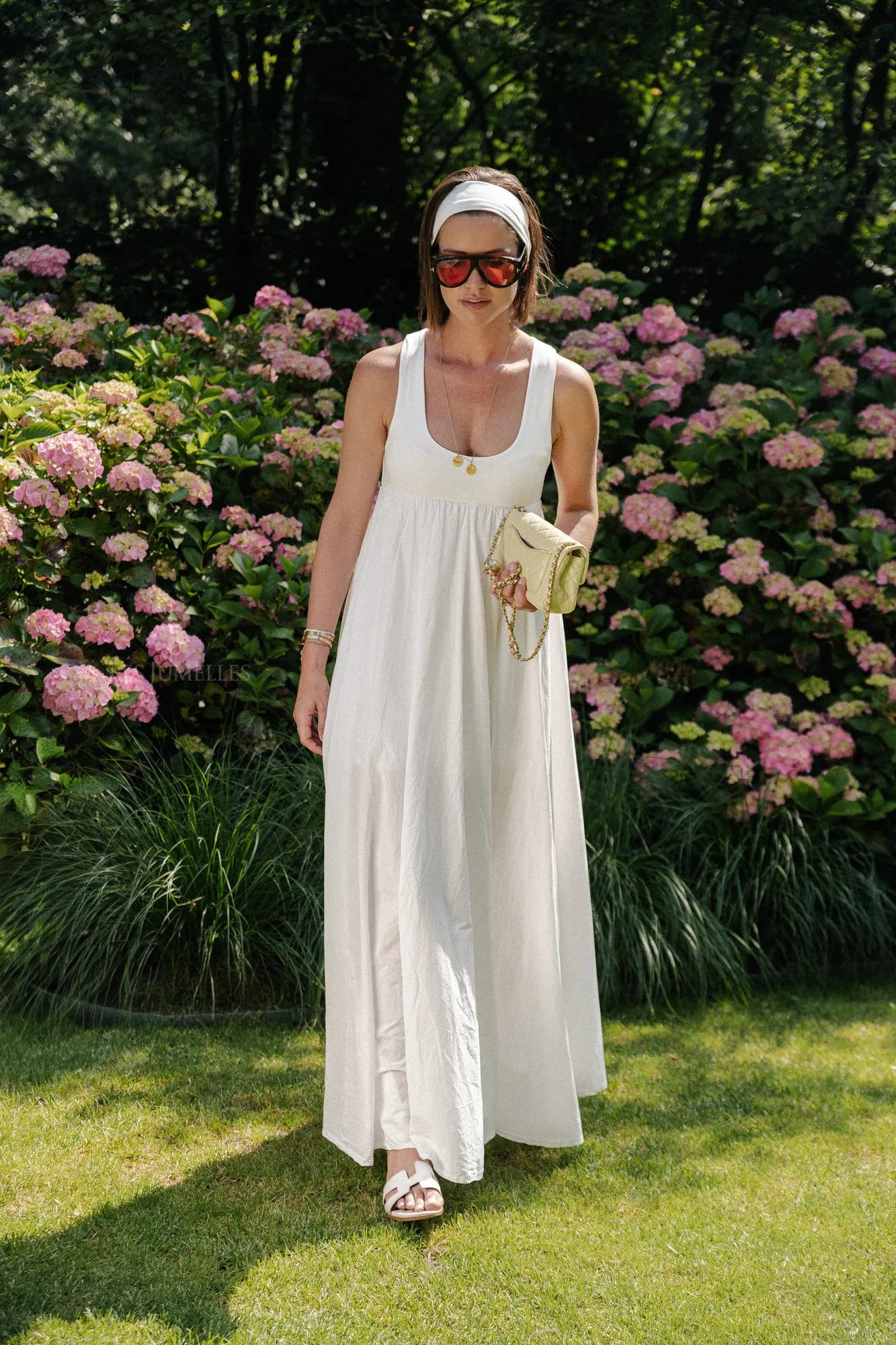 Evita maxi dress white