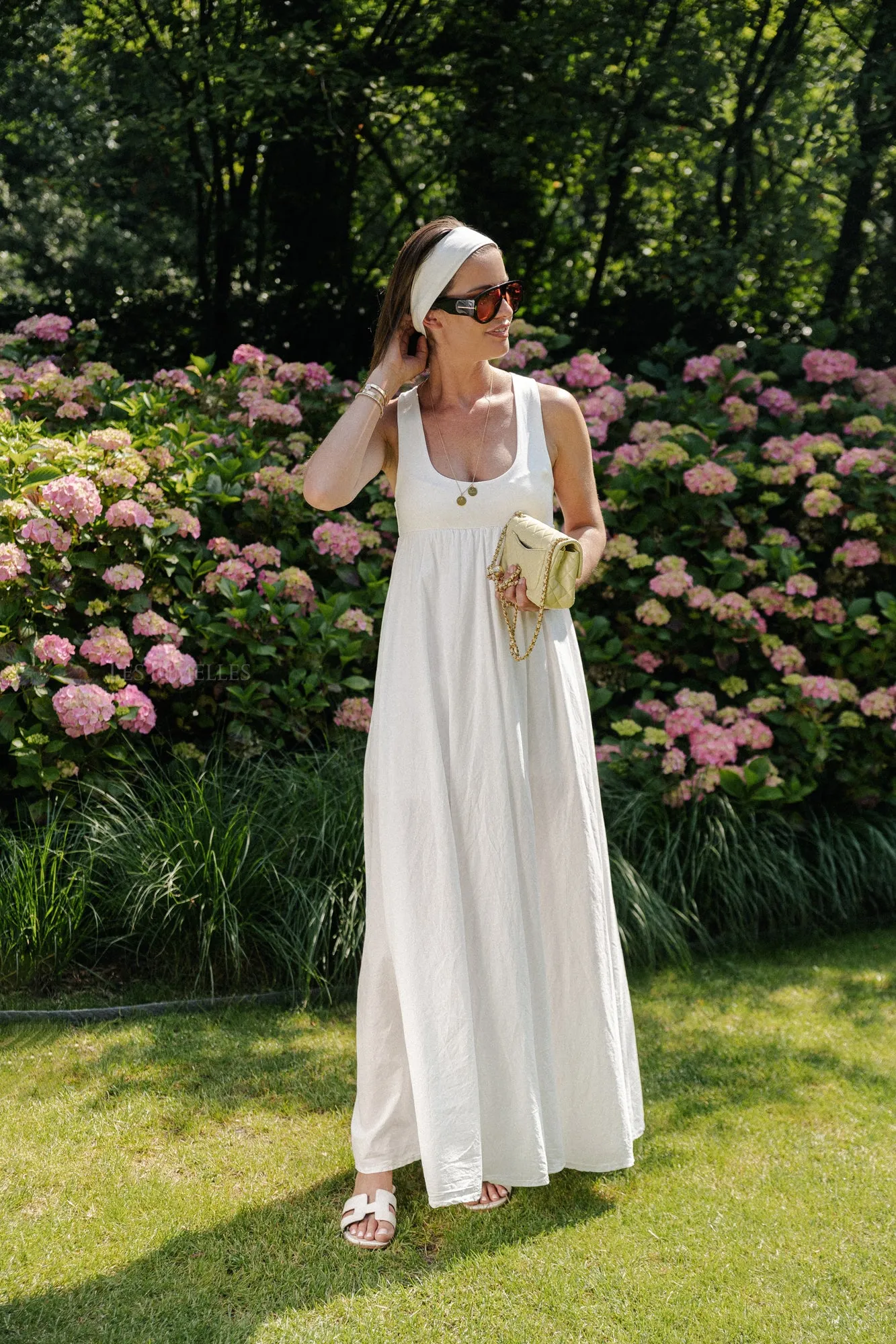 Evita maxi dress white