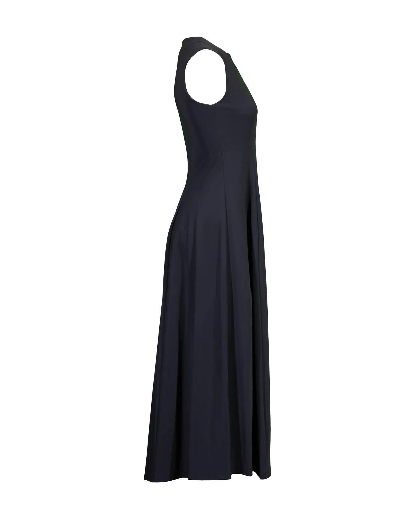 Flared Sleeveless Maxi Dress