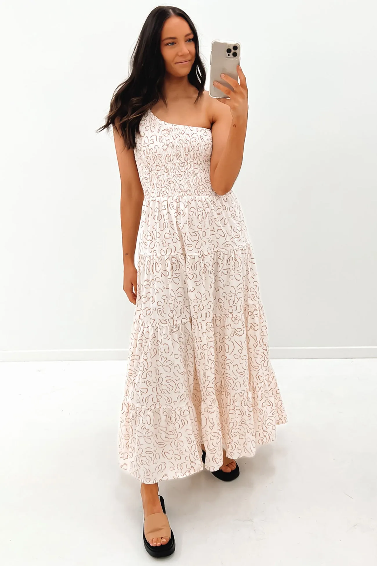 Fleur Maxi Dress Cinnamon Floral