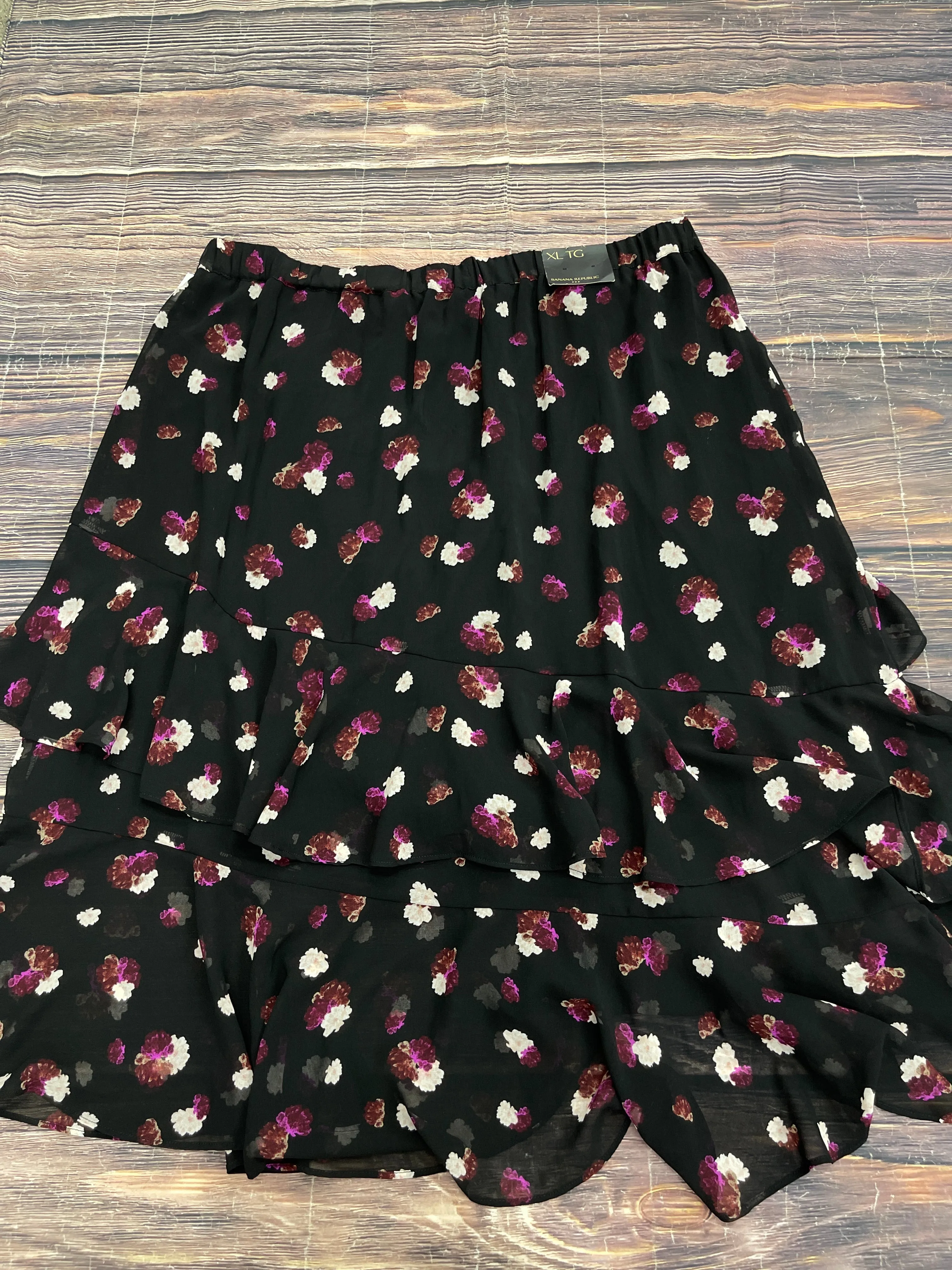 Floral Print Skirt Maxi Banana Republic, Size Xl