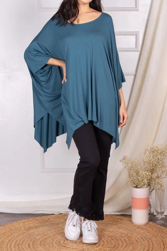 Flowy Poncho Top