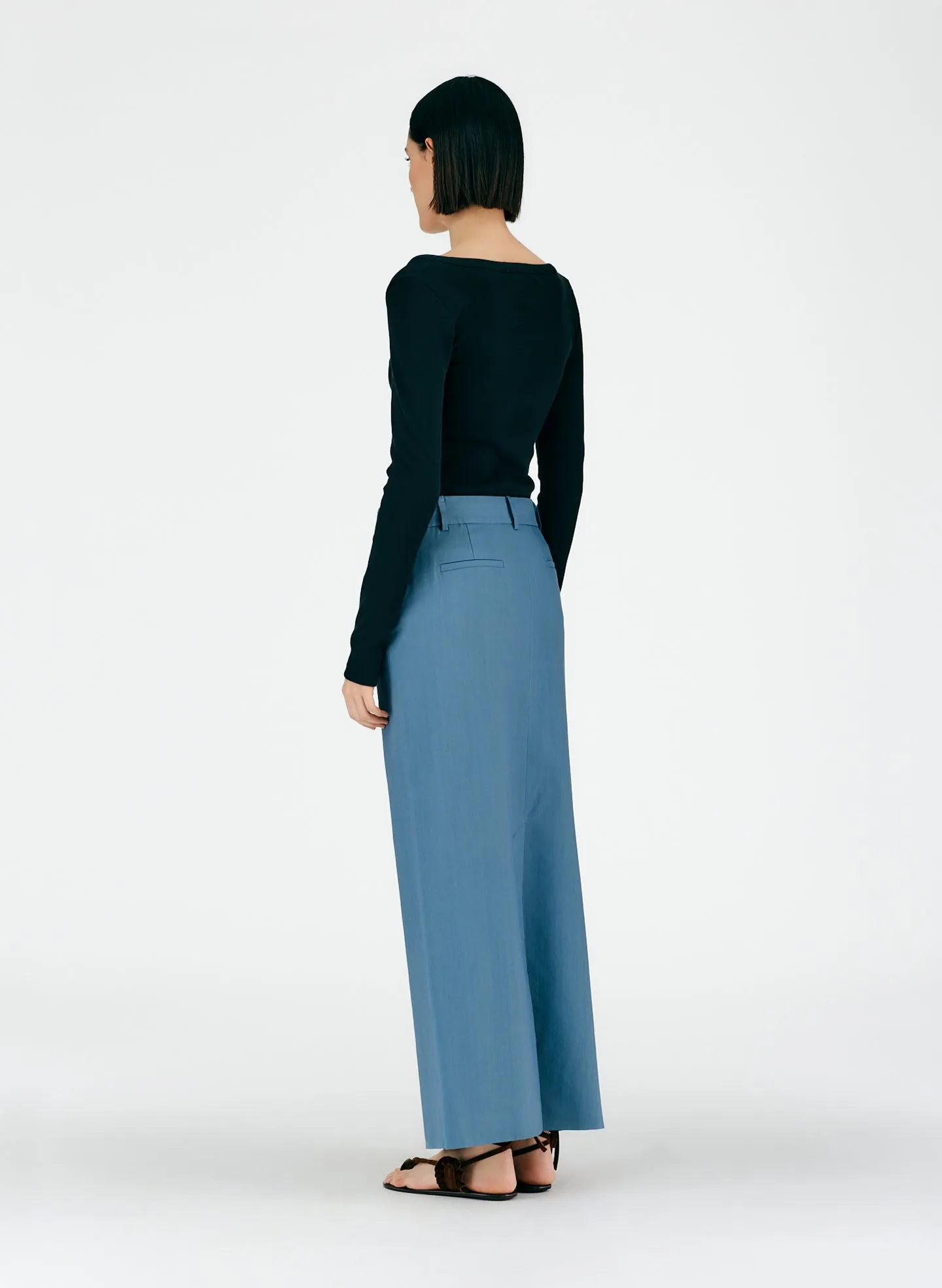 Fluid Suiting Maxi Trouser Skirt