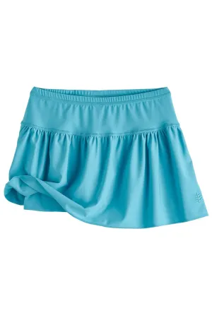 Girl's Wavecatcher Swim Skirt  |  Aruba Blue