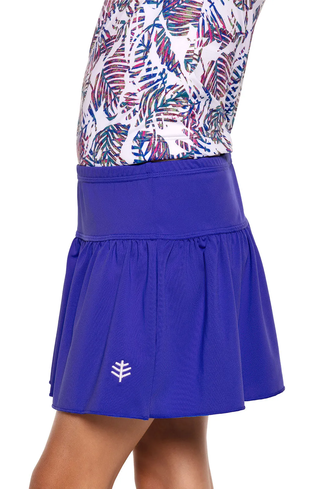 Girl's Wavecatcher Swim Skirt  |  Baja Blue