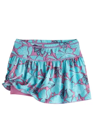 Girl's Wavecatcher Swim Skirt  |  Tropical Orchid Botanical Floral