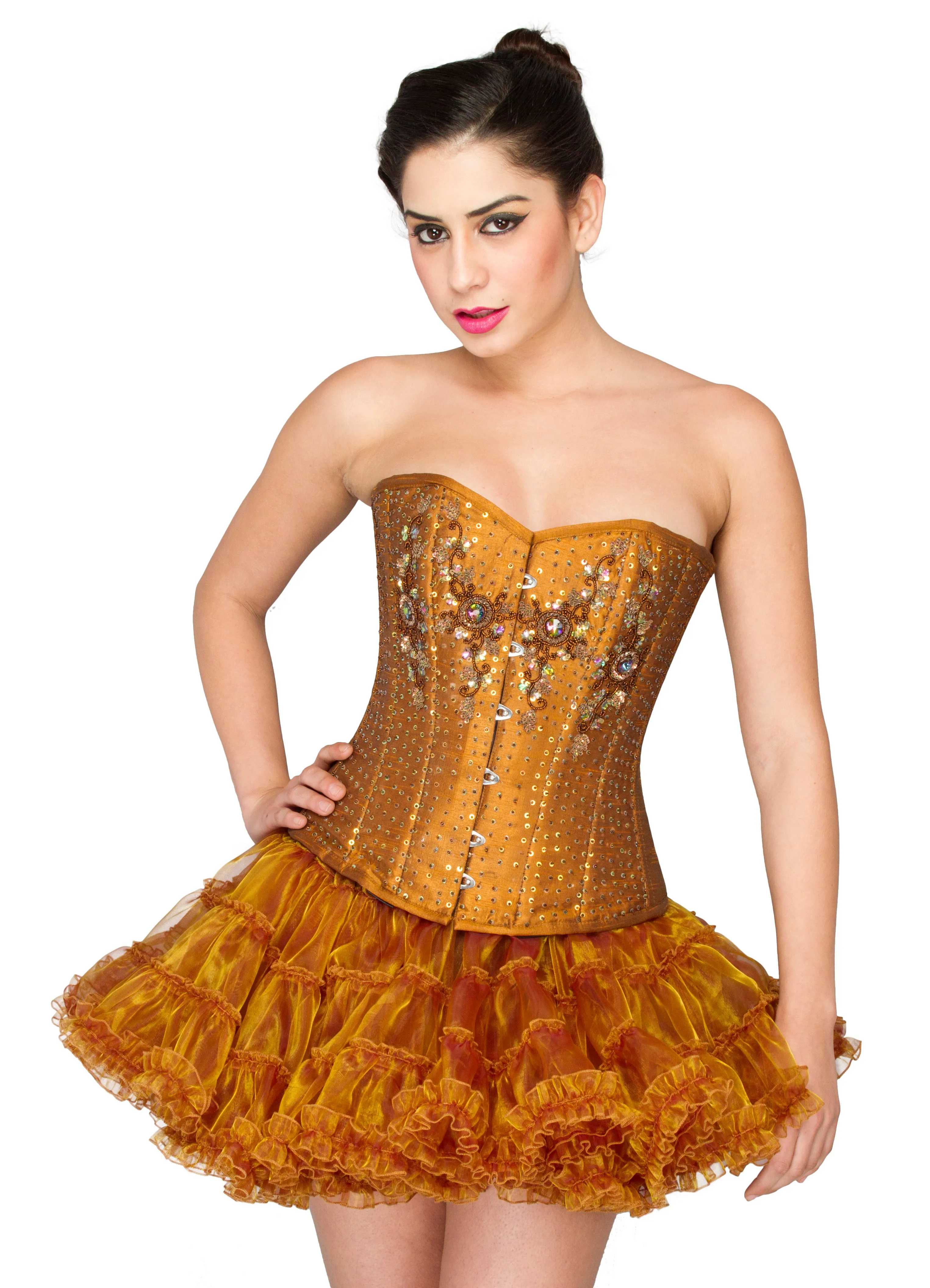 Golden Tissue Tutu Skirt