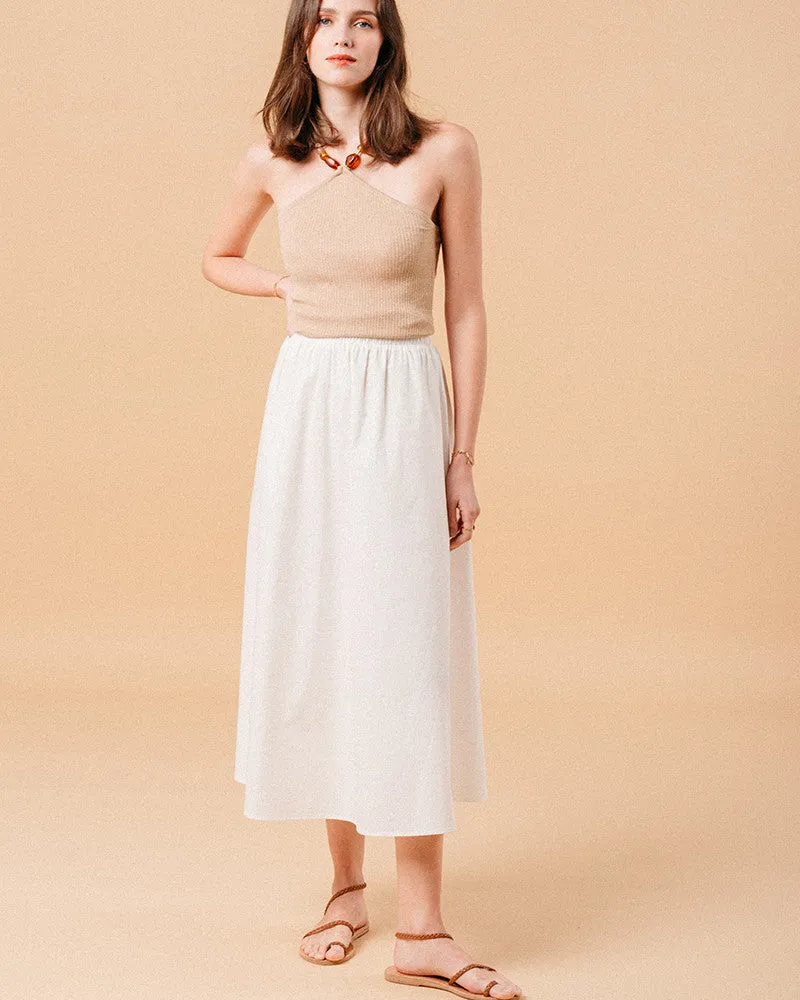 Grace & Mila Maxi skirt - White