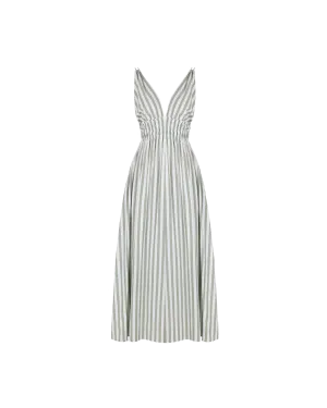 HERO MAXI DRESS OLIVE STRIPE