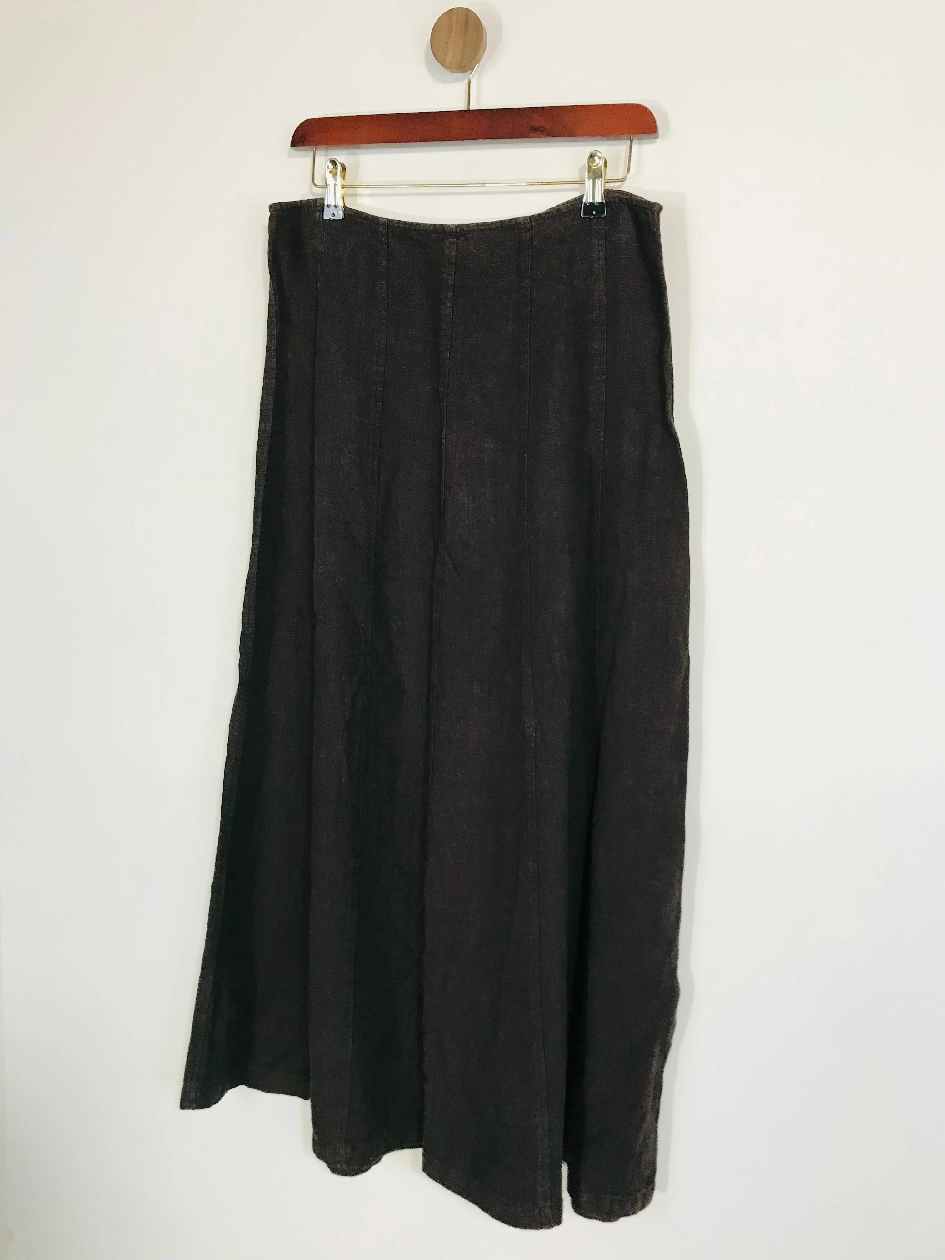 Hobbs Women's Linen Maxi Skirt | UK12 | Brown