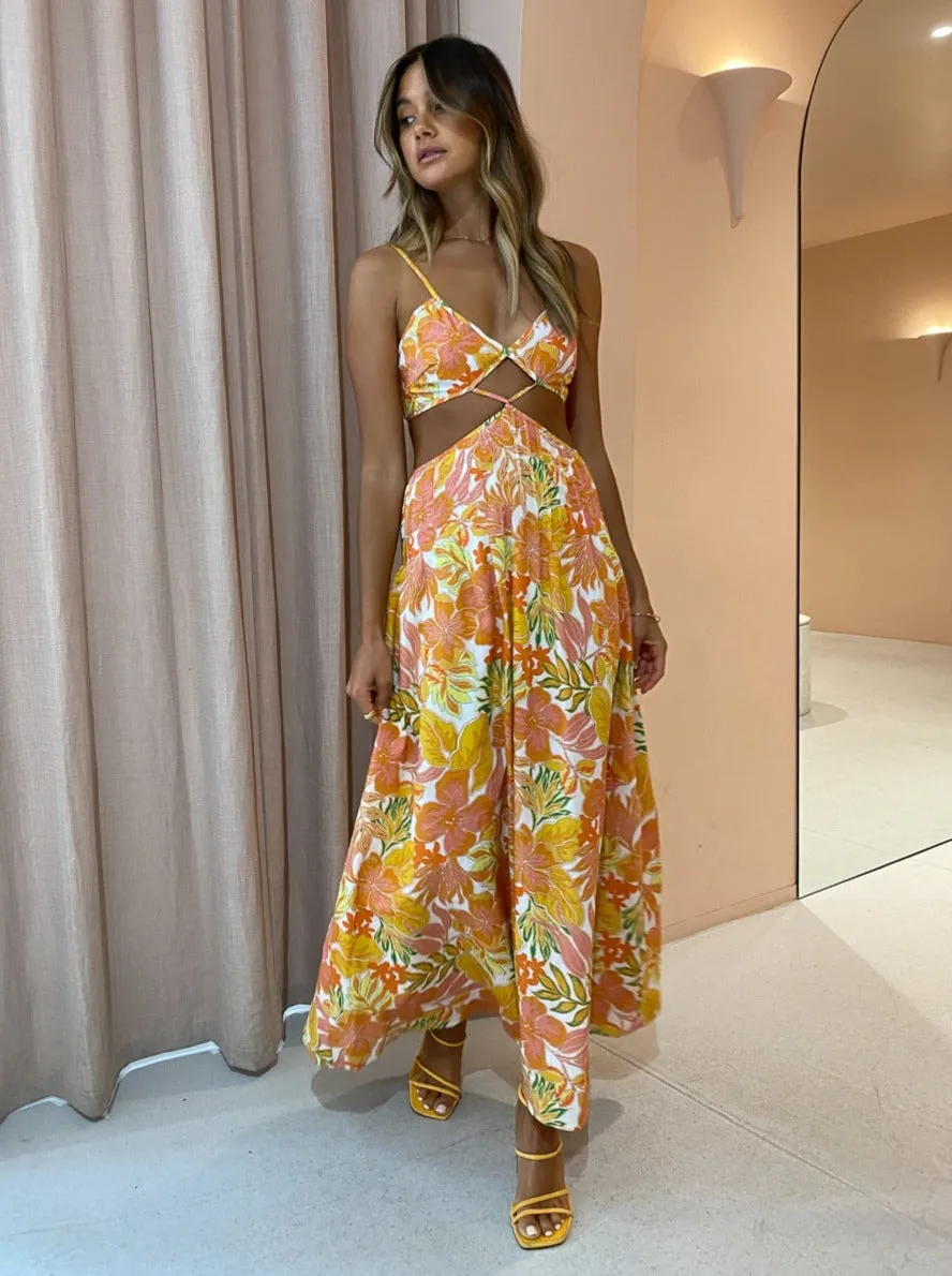 Issy Citrus Dress in Aloha