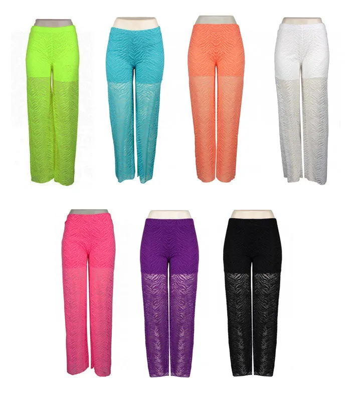 Ladies Neon Color Beach Pants