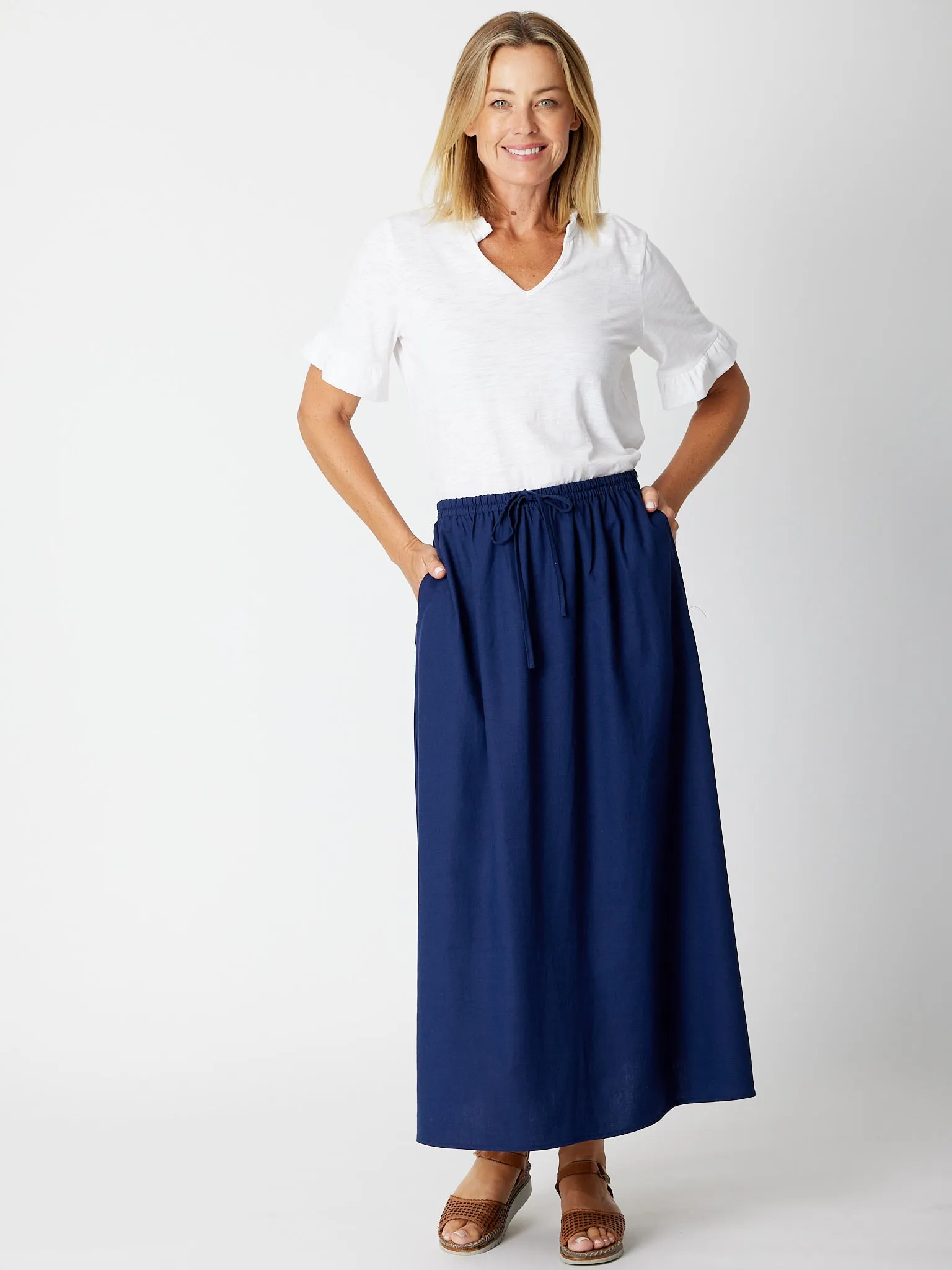 Leaves Of Love Core Skirt - Navy 30441