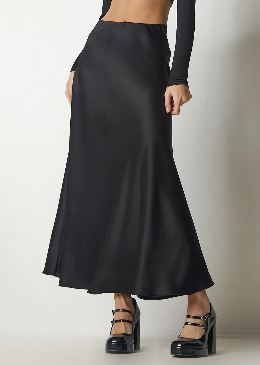 Lizzie Satin Maxi Skirt