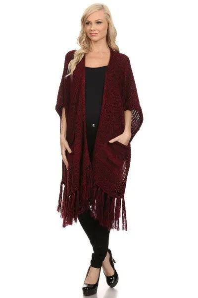 Long Fashion Poncho