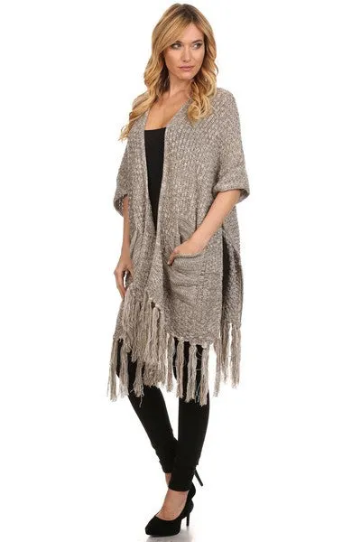 Long Fashion Poncho